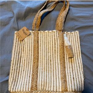 Magid NYC Cotton and Jute tote